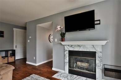 Woodburning fireplace