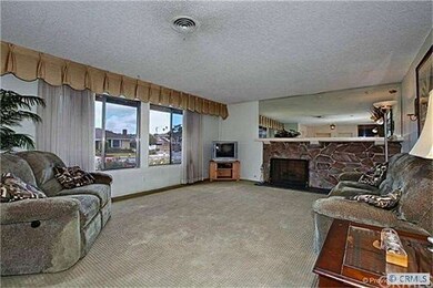 Very spacious Living Room with a rock Fireplace, h