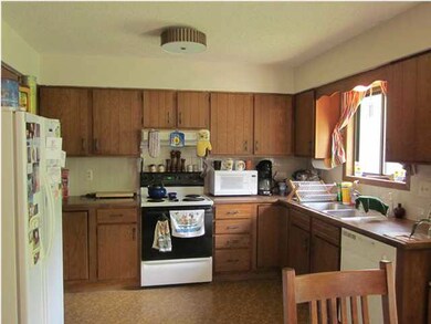 Spacious open kitchen with lots of counter space a