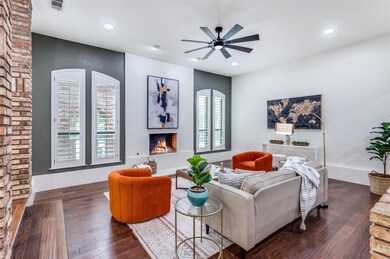 Living Room with gas fireplace