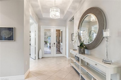 Large open foyer area, with view to back lanai and