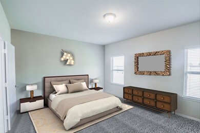 Come and unwind after a long day in this magnificent master suite! This spacious room features plush carpet, custom paint, and large windows with privacy blinds.