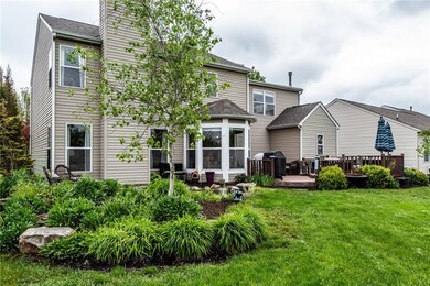 Professional landscaping around the entire home including landscape lighting in the front and back.