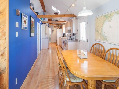 Dining area is off the kitchen and...