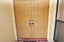 Impressive double door entry