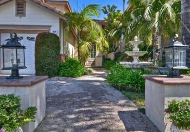 Lush and tropical landscaping with soothing founta