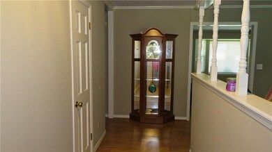 Entrance hall with coat closet.