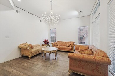 Living room featuring hardwood / wood-style floors
