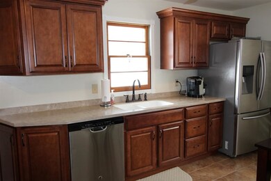 The kitchen has many updates, including the counte