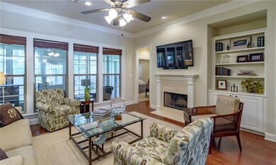 Great size living area with a fireplace and built-