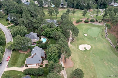 On the 13th hole, par 5 hole, view of the pond!