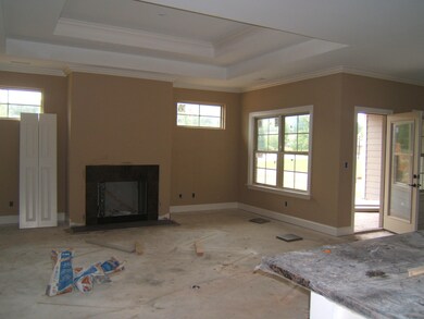 living area and gas fireplace