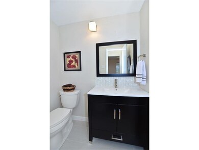 First floor powder room