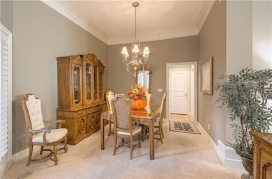 Formal dining area off of the Kitchen and Great room.