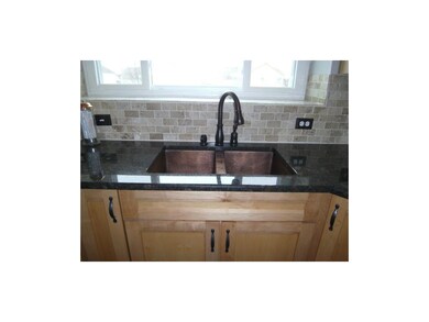 Granite countertops and copper sink!