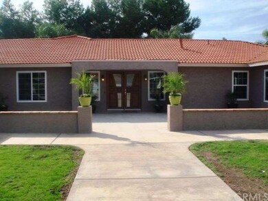 Front of House with extra large court yard