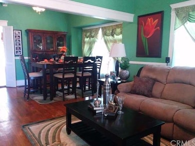 Living room and dining area