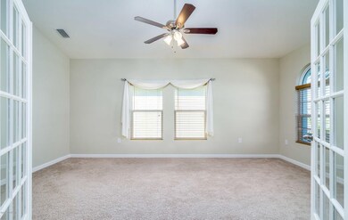 French Doors to 5th Bdrm./Office