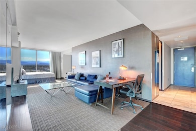 Living room featuring hardwood / wood-style floors