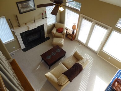 View of family room from 2nd flr overloo