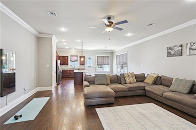 Living area and workout area