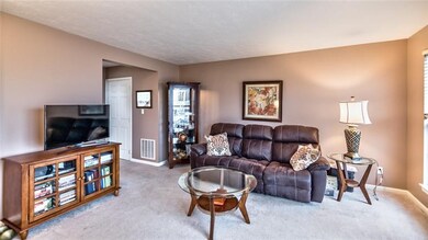 Living room entrance to dining/kitchen