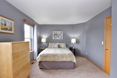 Spacious Master Bedroom with New Carpeting