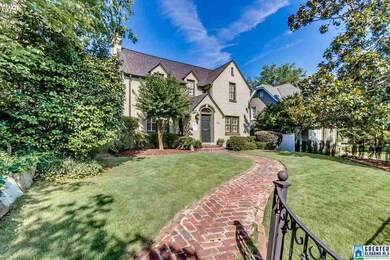 Showing old brick walkway and established landscap