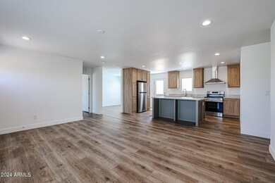 Great Room and dining area behind