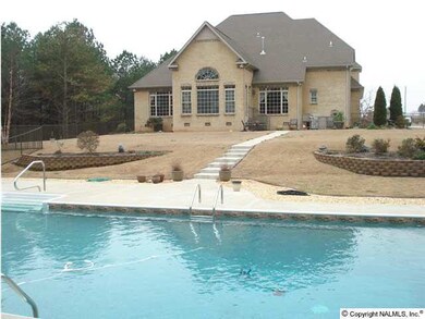 VIEW OF THE POOL FACING THE BACK OF THE HOUSE