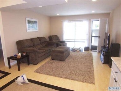 Looking from kitchen to living room.