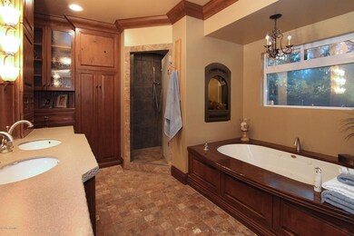 Master Bathroom fireplace