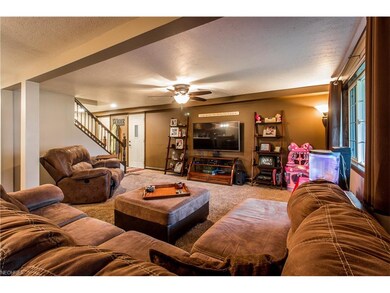 View of the living room from the front door