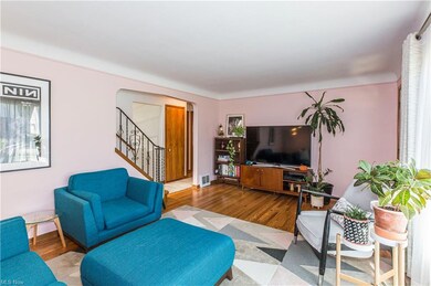 Living Room with original hardwood floors