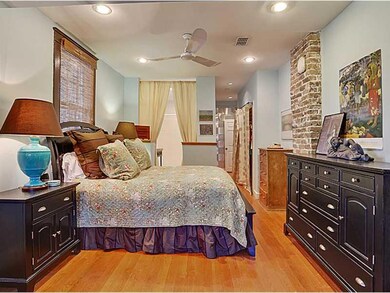 Master Bedroom. Heart of Pine wood flooring and th