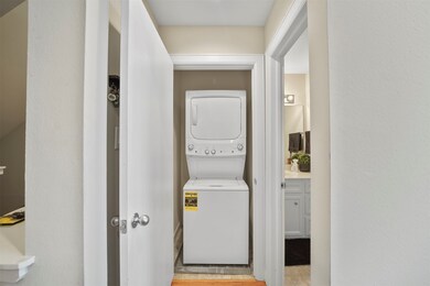 Tucked away for convenience, you’ll find a stacked