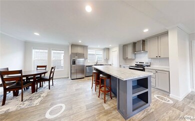 Kitchen featuring appliances with stainless steel