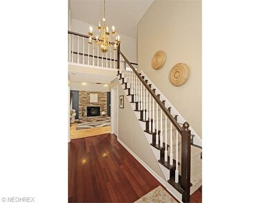 Impressive foyer will greet your guests, hardwood 