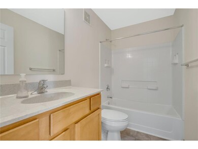 One of 4355 Empress Dr's three bathrooms. This one