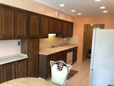 Eat in kitchen with plenty of cabinets, updated so