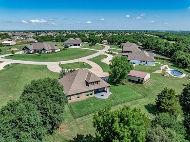 Aerial view of residential area
