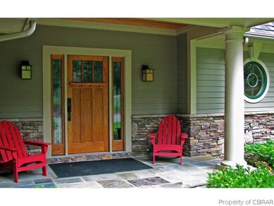 Slate entry porch