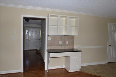 Kitchen with built-in desk