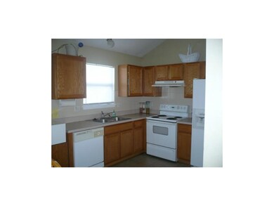 Light Open Kitchen with Vaulted Ceiling