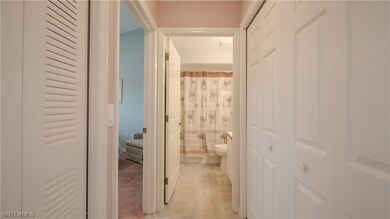 The pocket door into the guest suite allows for pr