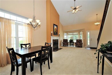 View of dining area looking into the living room a