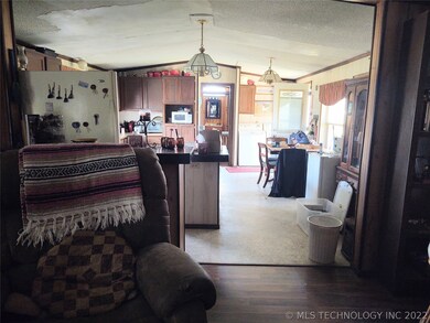 Looking into kitchen from living room