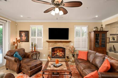 Gas Fireplace in Family Room