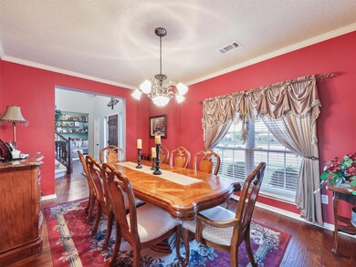 Dining room with extra space for enjoying family dinners