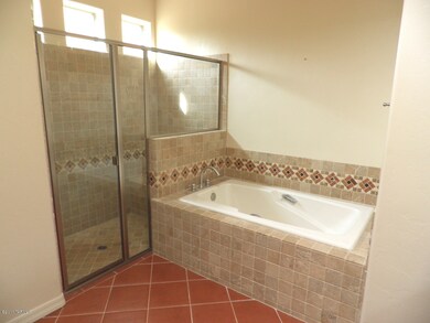 Master Bath has separate tub & Shower